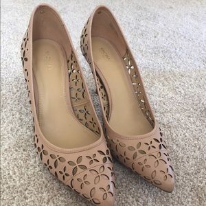 MICHAEL michael Kors laser cut nude heels